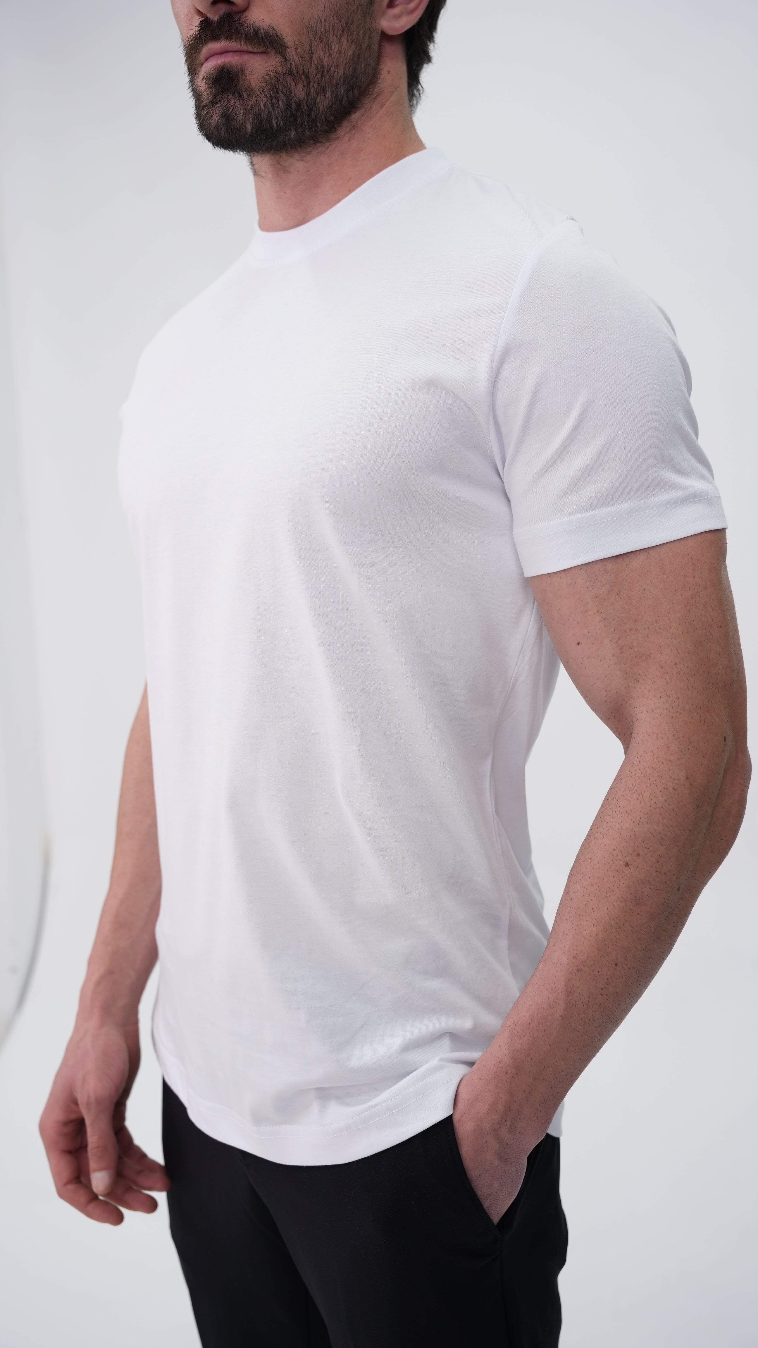 Muscle Fit T-Shirt - Beyaz