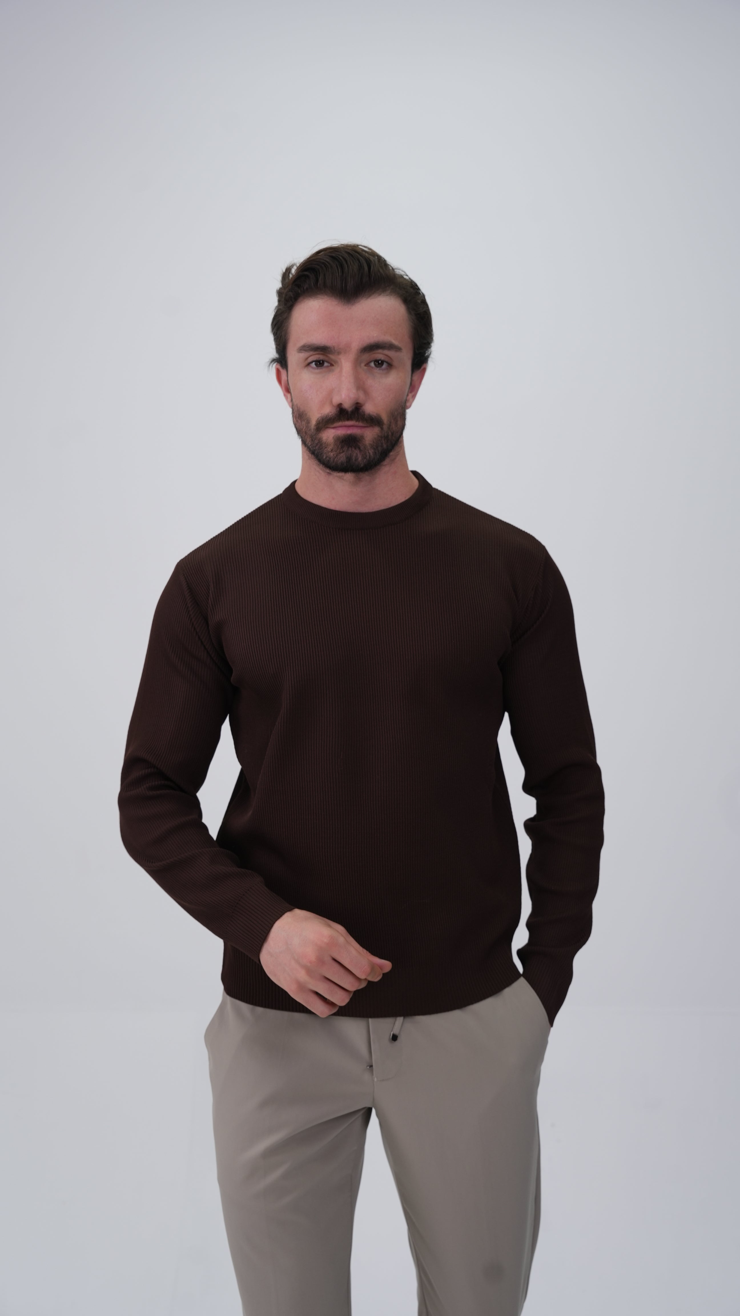 Voissant Sweatshirt - Kahverengi