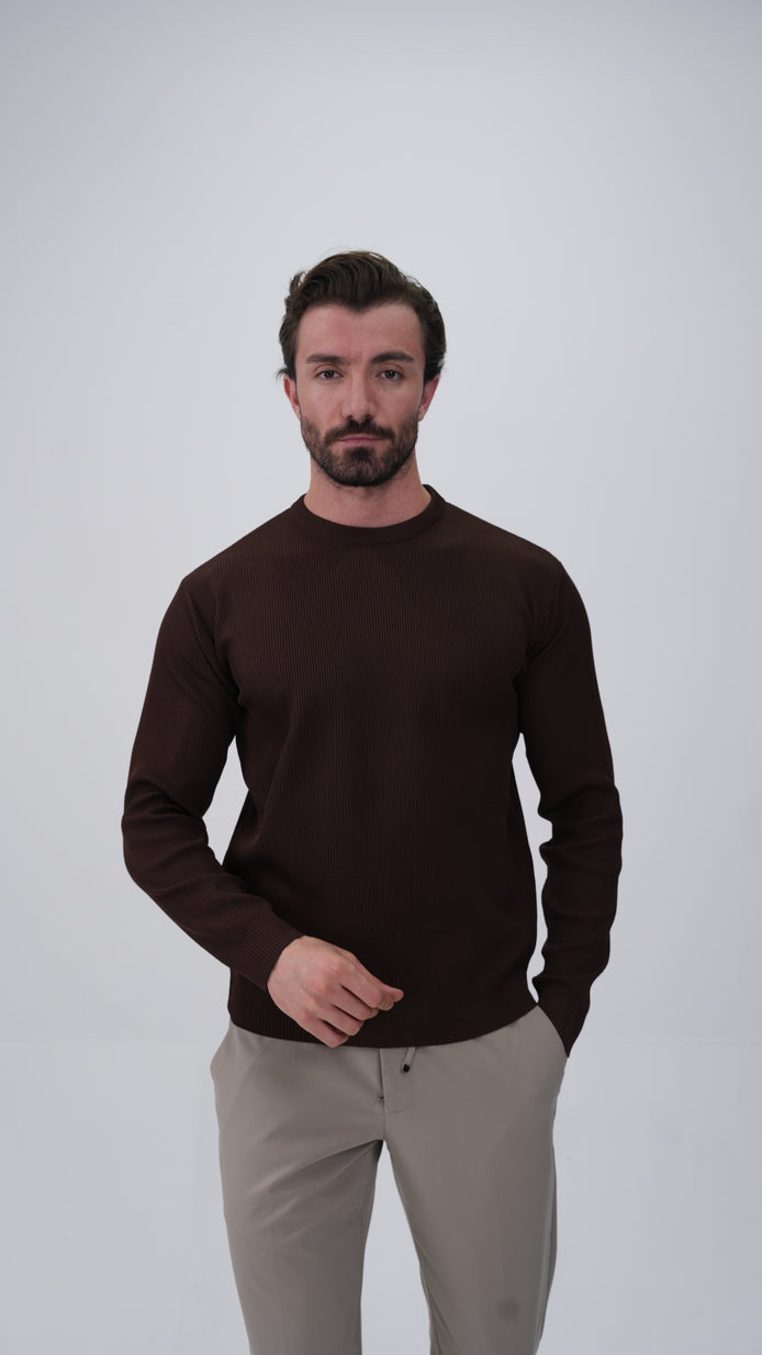 Voissant Sweatshirt - Kahverengi