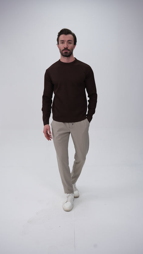 Voissant Sweatshirt - Kahverengi