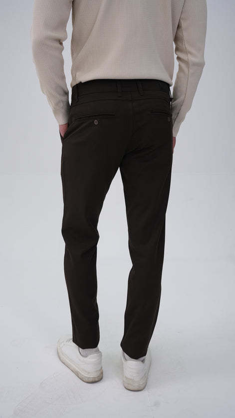 Classic Kumaş Pantolon - Kahverengi