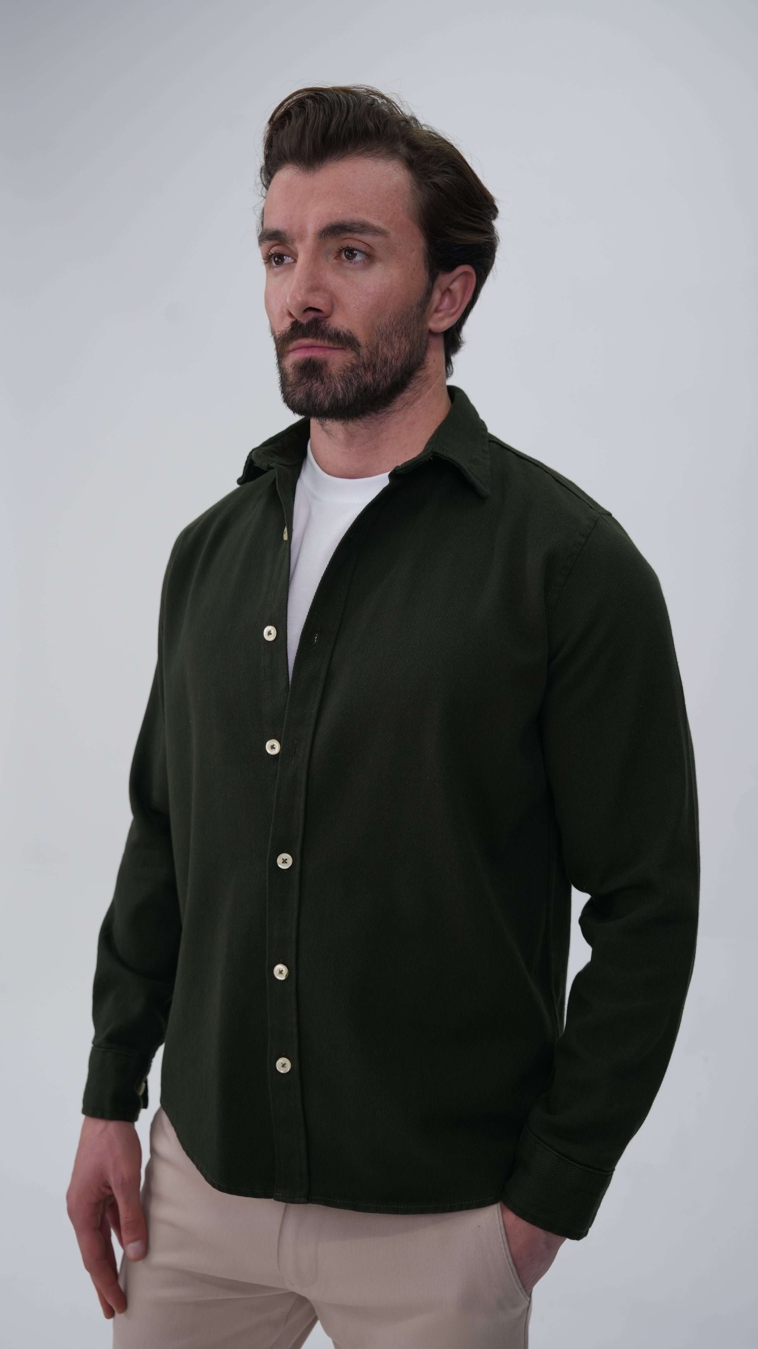 Le Nant Overshirt - Koyu Haki