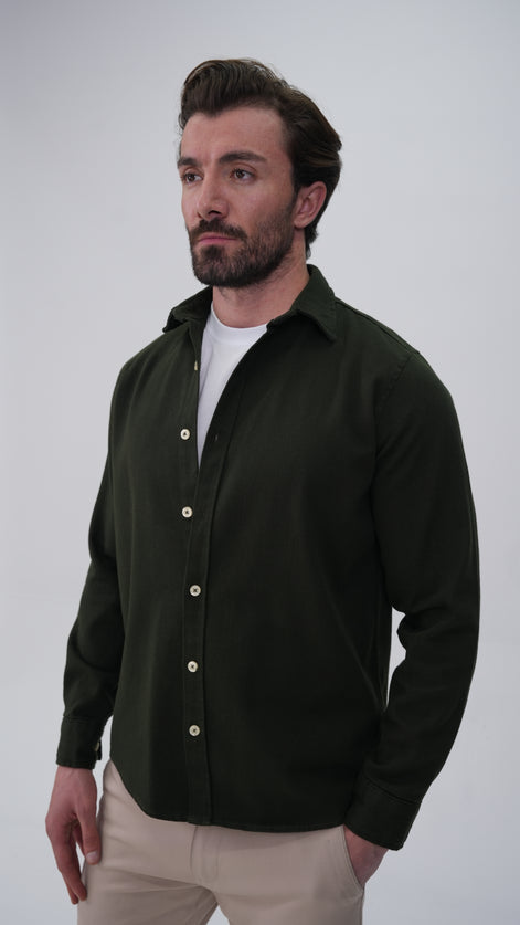 Le Nant Overshirt - Koyu Haki