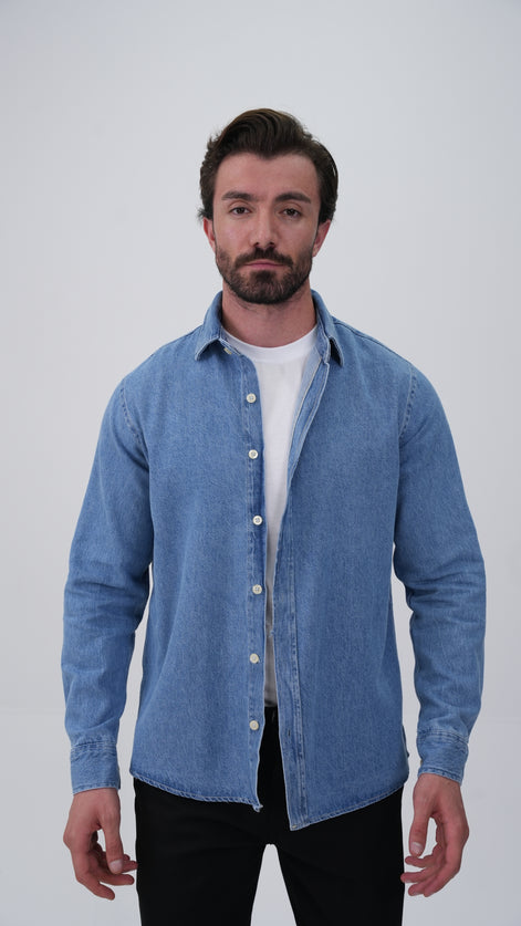 Le Nant Overshirt - Buz Mavi