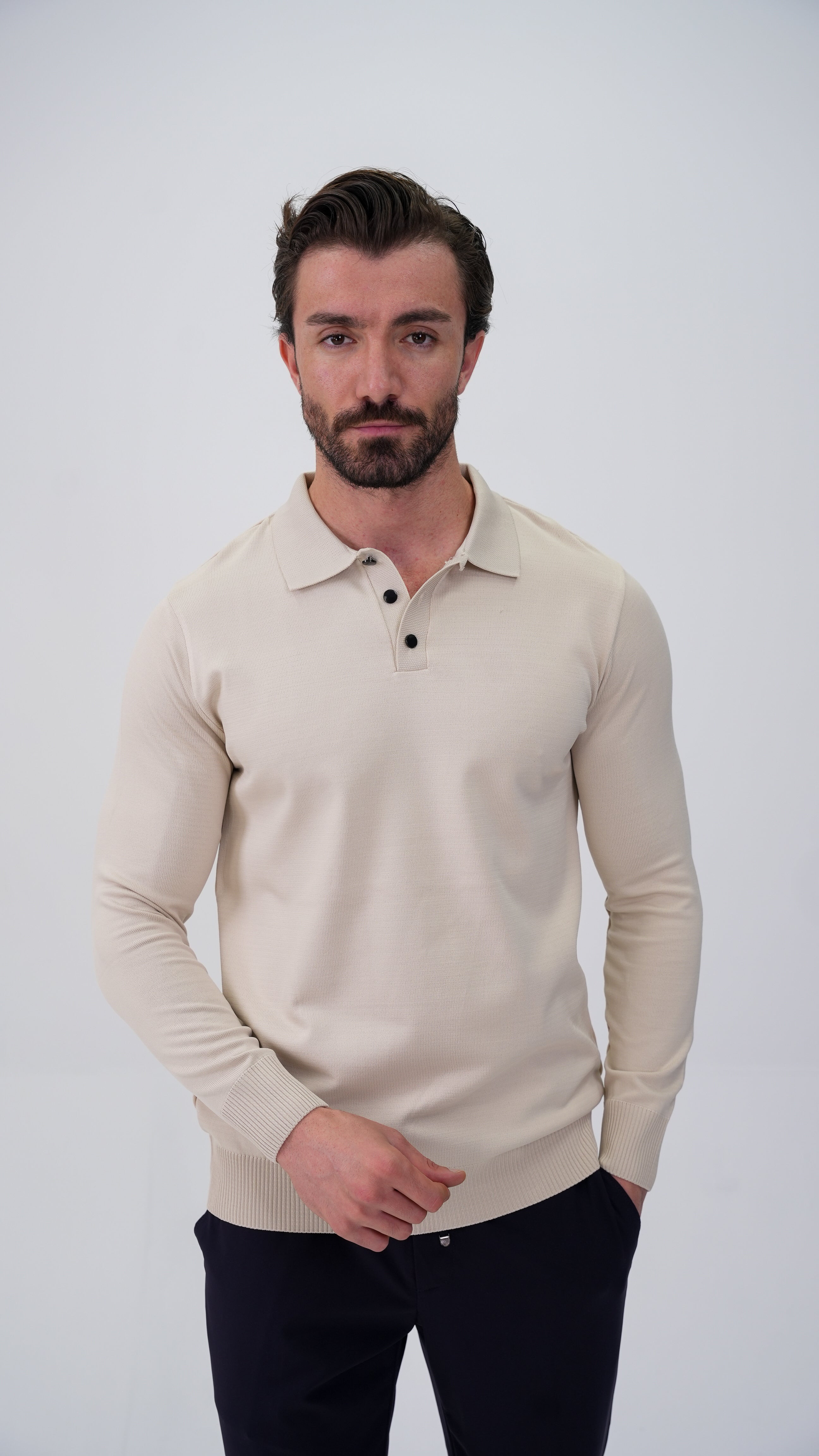 Soucy Polo Yaka Kazak - Taş