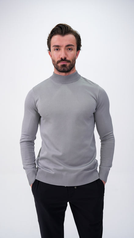 Grosse Yarım Boğazlı Kazak - Gri