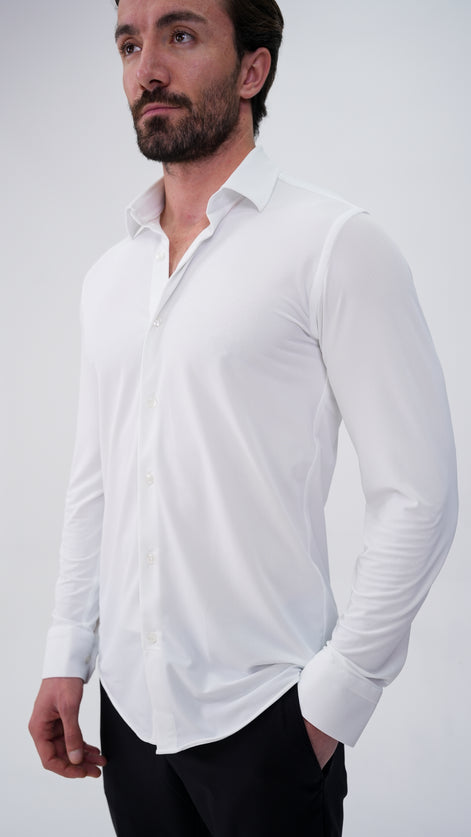 Stretchy Gömlek - Beyaz