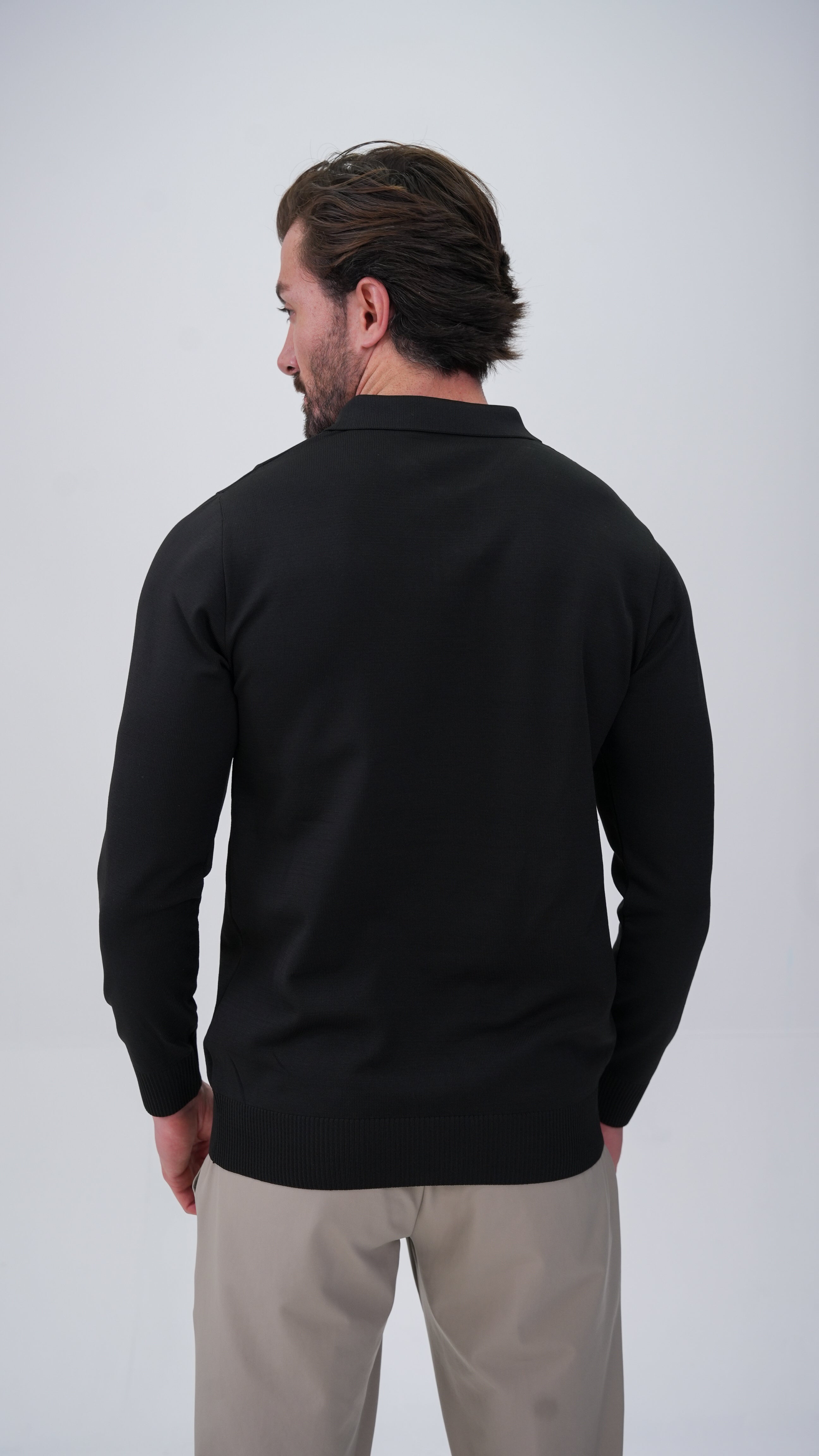 Soucy Polo Yaka Kazak - Siyah