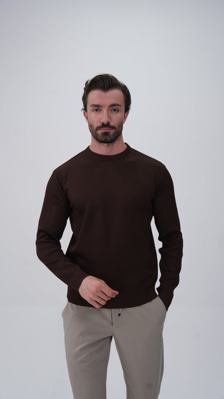 Voissant Sweatshirt - Kahverengi