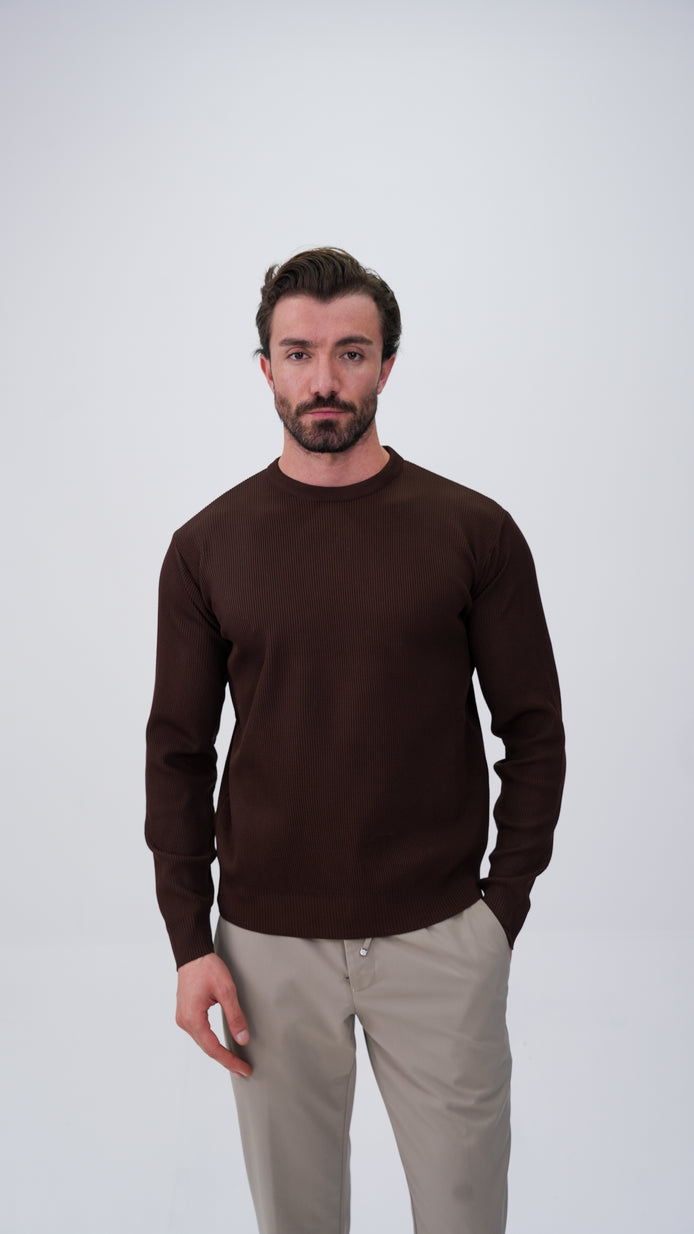 Voissant Bisiklet Yaka Kazak - Kahverengi