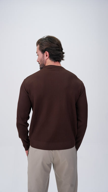 Voissant Bisiklet Yaka Kazak - Kahverengi