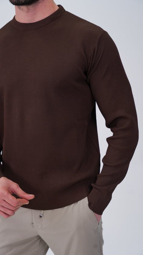 Voissant Bisiklet Yaka Kazak - Kahverengi