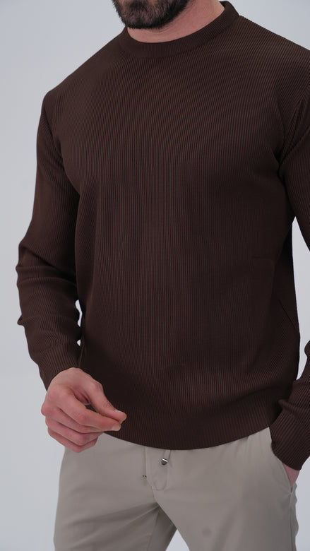 Voissant Sweatshirt - Kahverengi