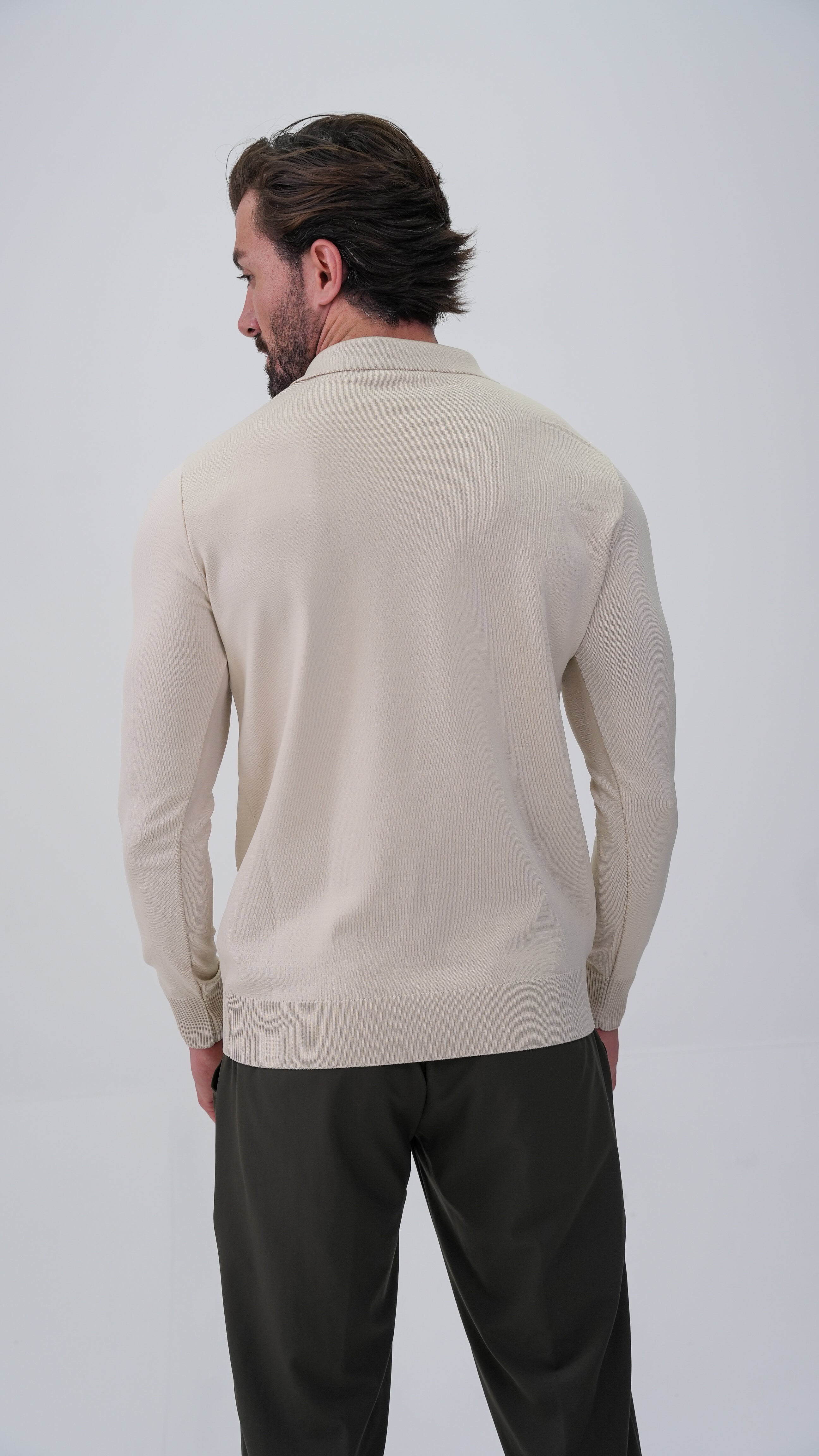 Reclus Polo Yaka Kazak - Taş