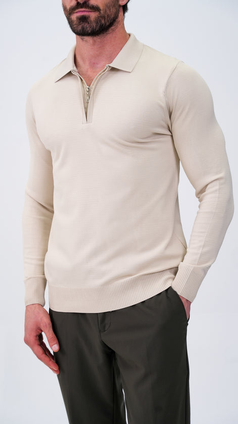 Reclus Polo Yaka Kazak - Taş