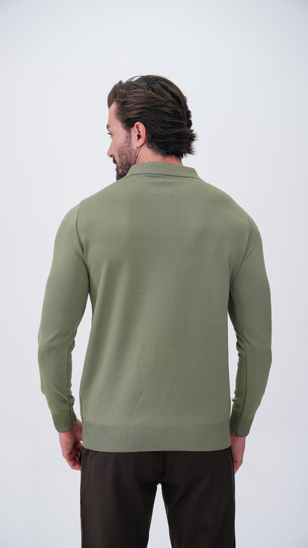 Soucy Polo Yaka Kazak - Haki