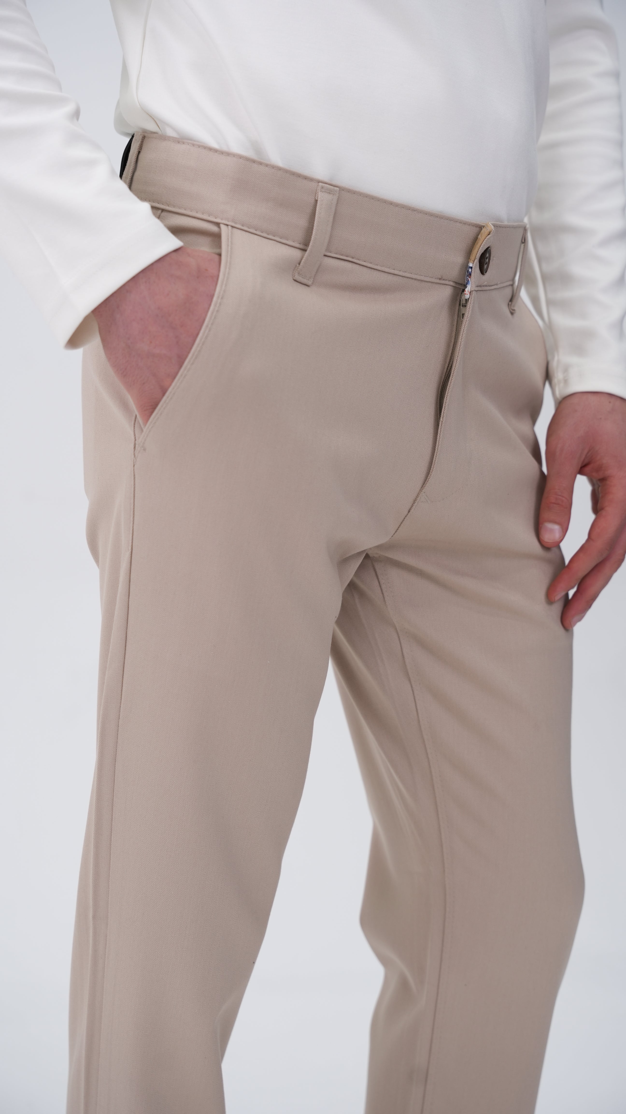Classic Kumaş Pantolon - Sütlü Kahve