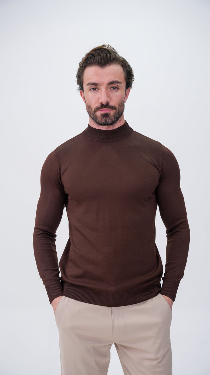 Grosse Yarım Boğazlı Kazak - Kahverengi