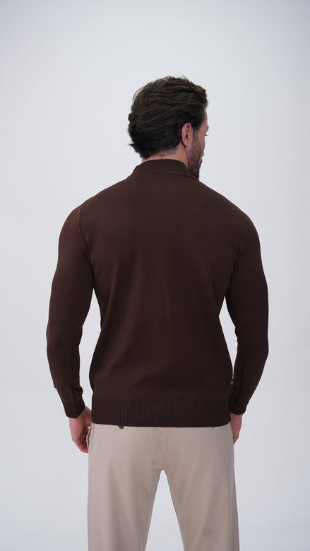 Grosse Sweatshirt - Kahverengi