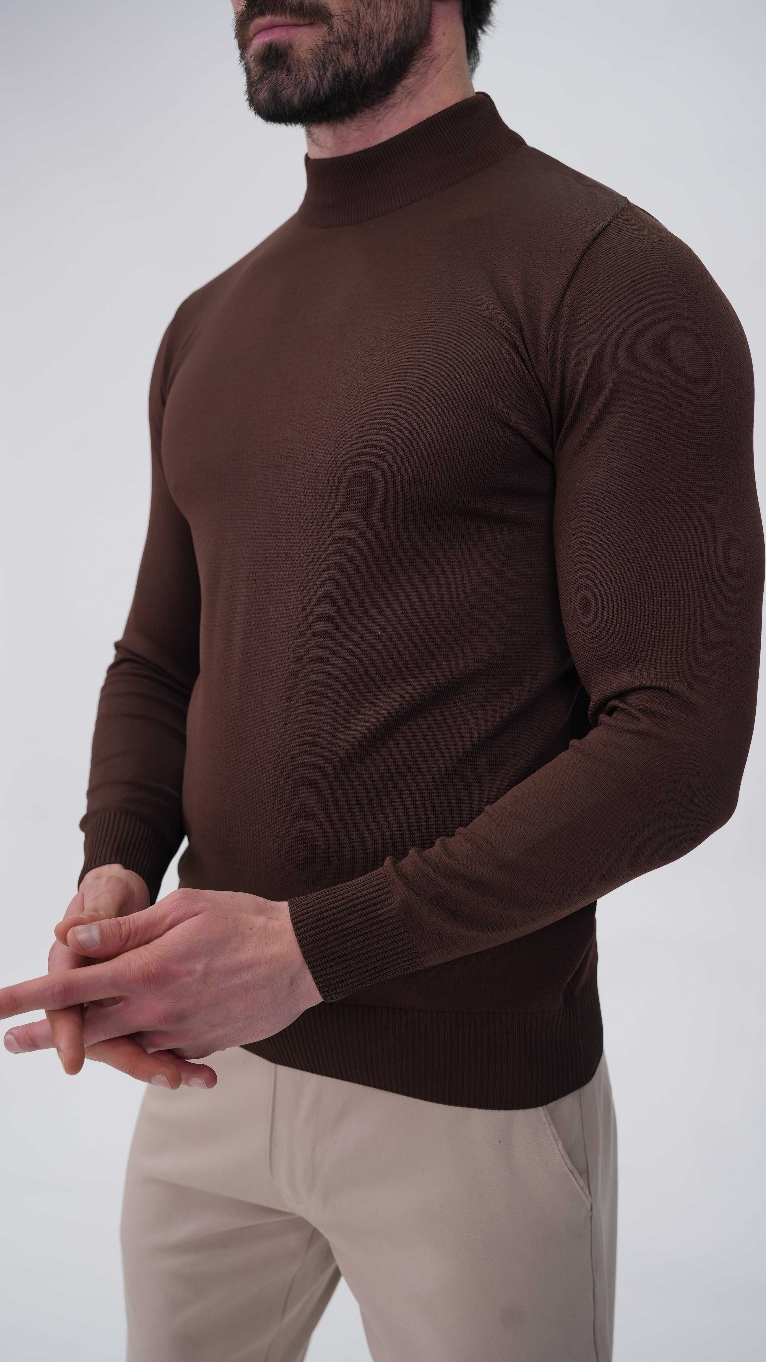 Grosse Sweatshirt - Kahverengi