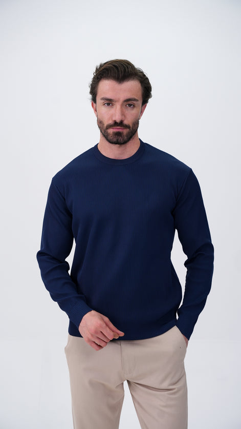 Voissant Bisiklet Yaka Kazak - Lacivert