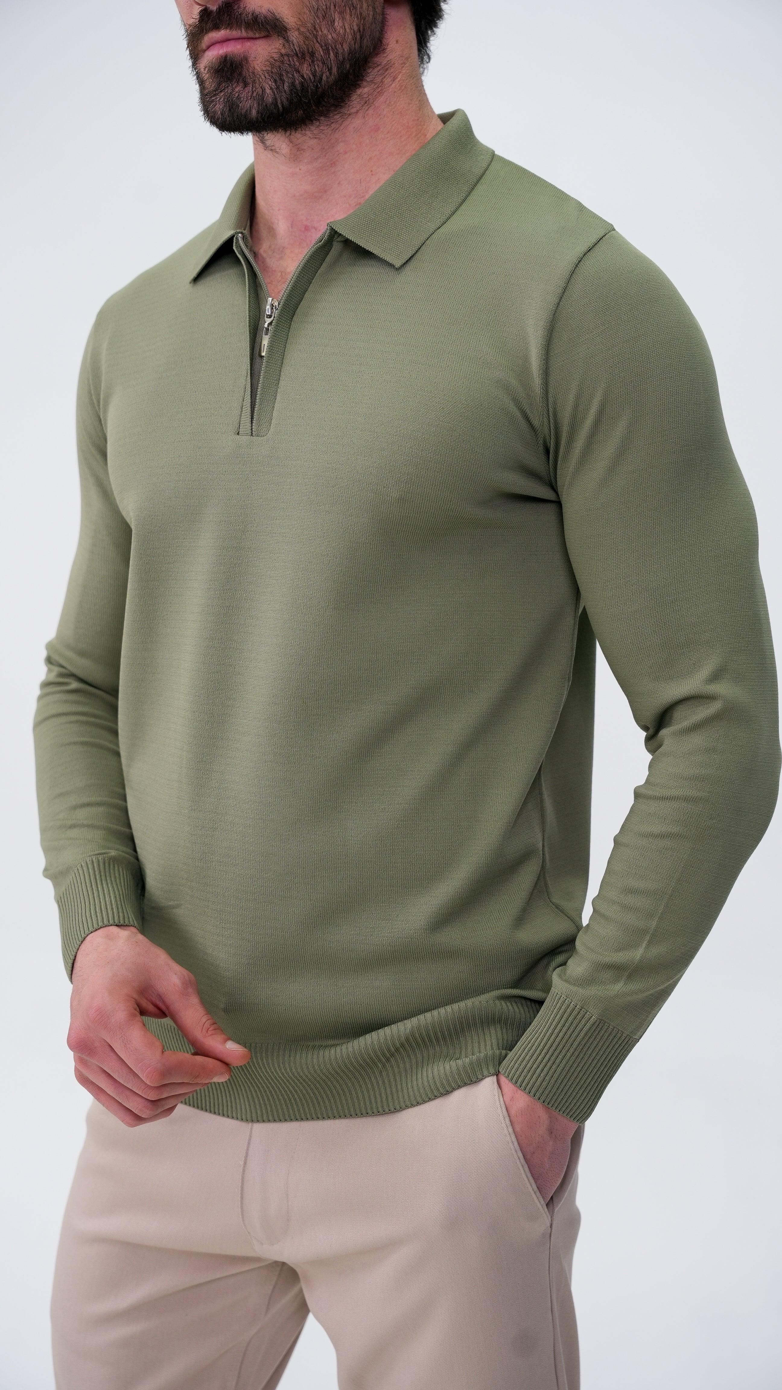 Reclus Polo Yaka Kazak - Haki