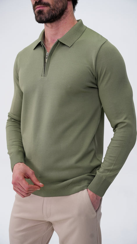 Reclus Polo Yaka Kazak - Haki