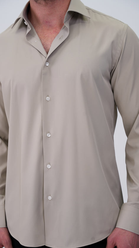 The Luxe Gömlek - Koyu Bej