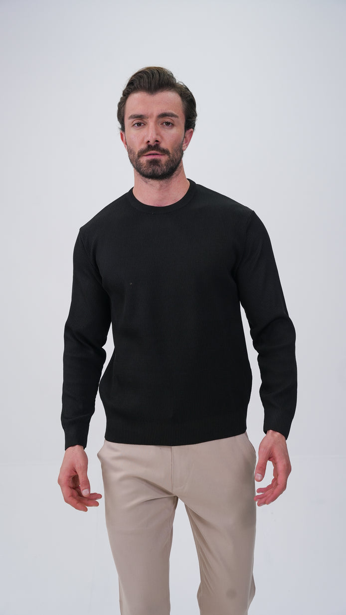 Voissant Bisiklet Yaka Kazak - Siyah