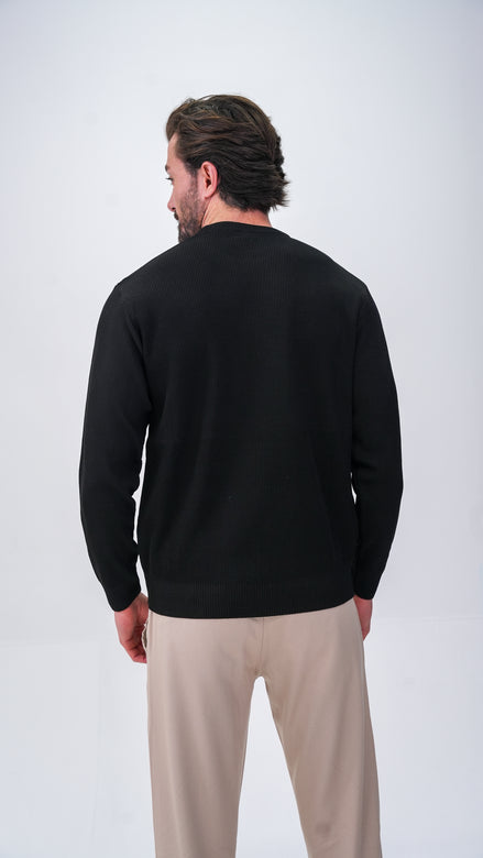 Voissant Bisiklet Yaka Kazak - Siyah