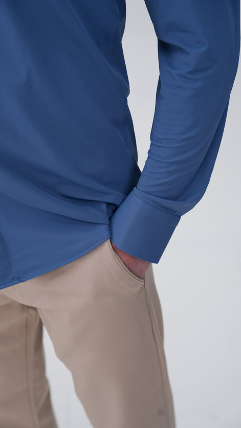 Stretchy Gömlek - Mavi