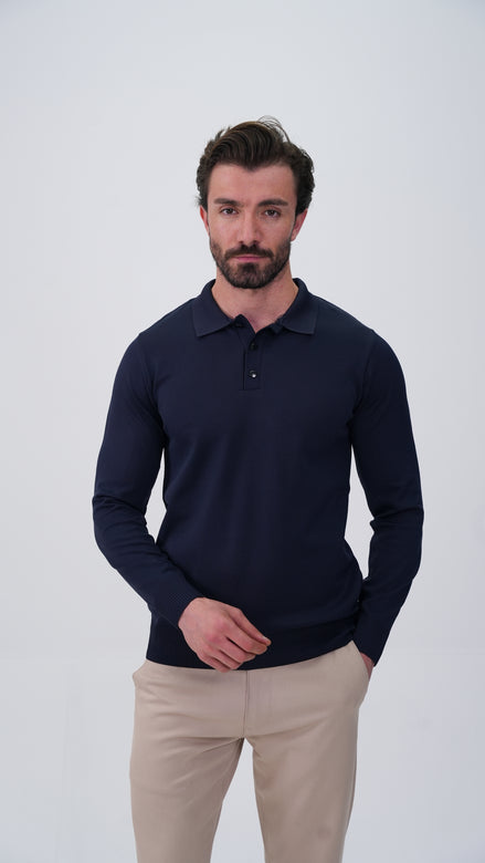 Soucy Polo Yaka Kazak - Lacivert