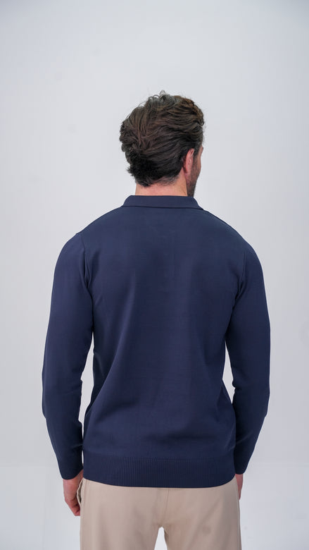 Soucy Polo Yaka Kazak - Lacivert