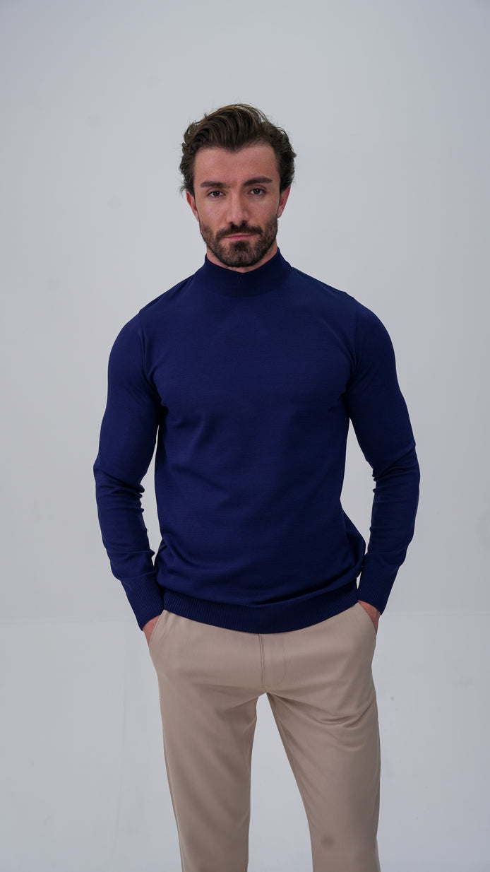 Grosse Yarım Boğazlı Kazak - Lacivert