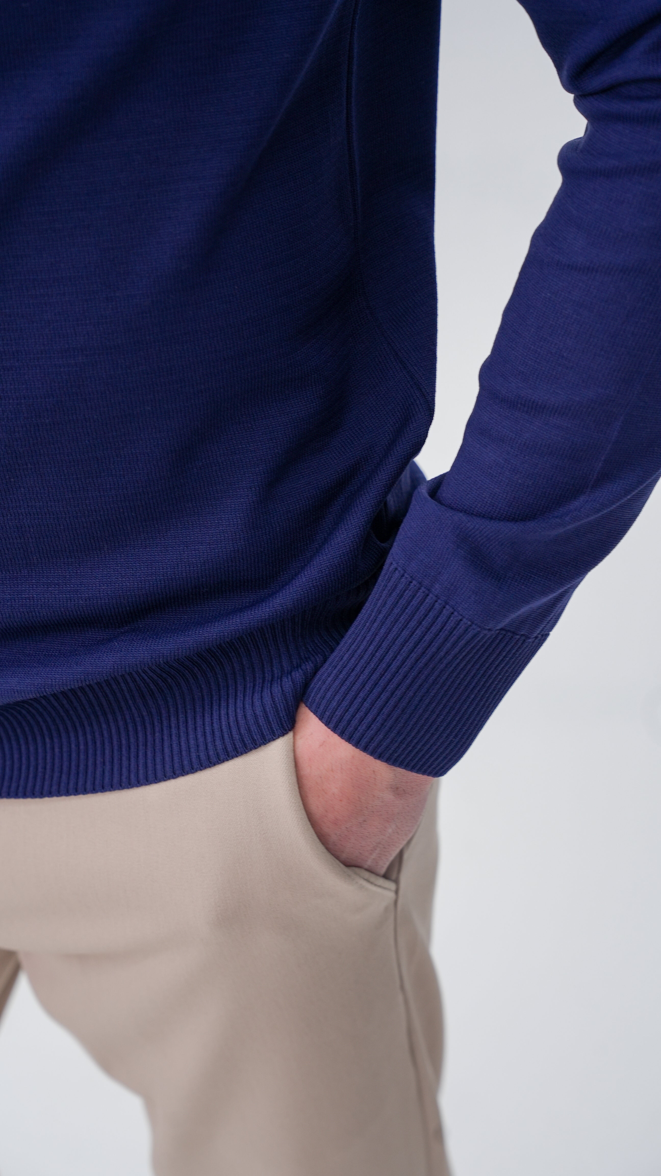 Grosse Yarım Boğazlı Kazak - Lacivert