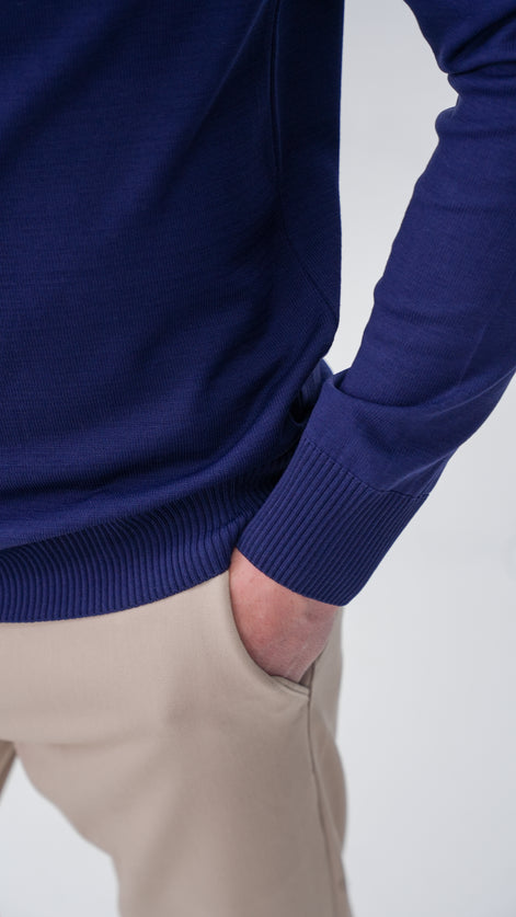 Grosse Yarım Boğazlı Kazak - Lacivert