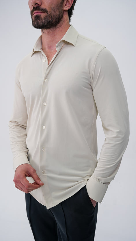 Stretchy Gömlek - Bej