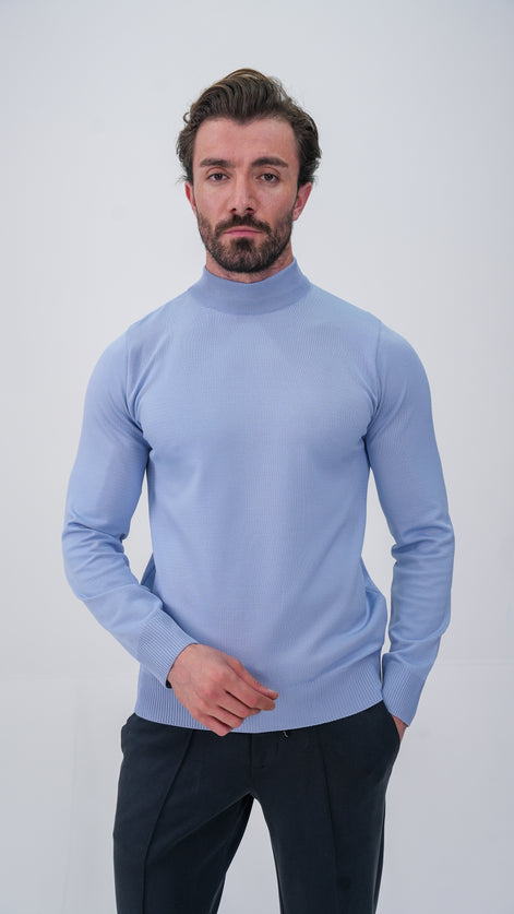 Grosse Yarım Boğazlı Kazak - Mavi