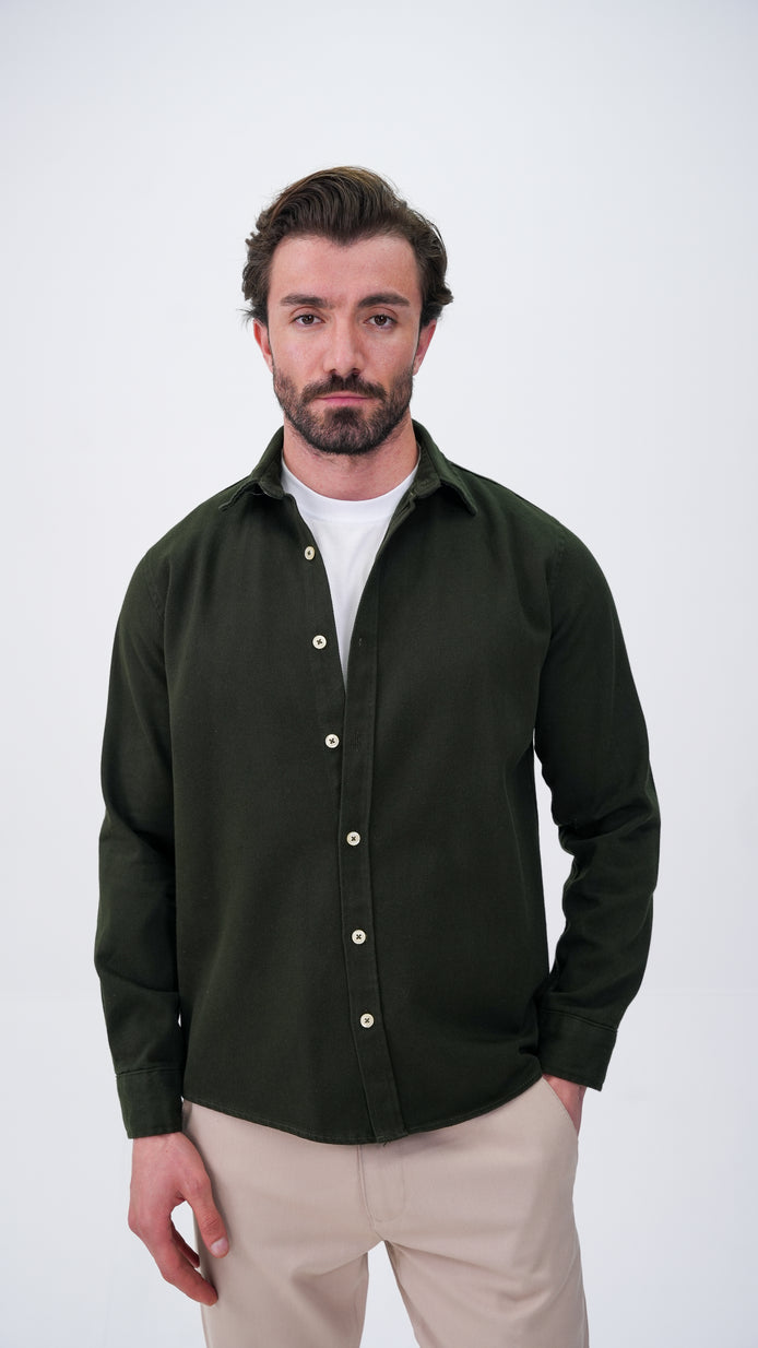 Le Nant Overshirt - Koyu Haki