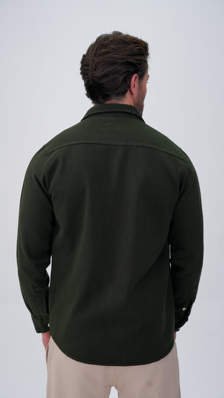 Le Nant Overshirt - Koyu Haki