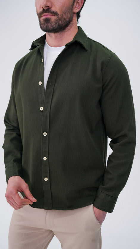 Le Nant Overshirt - Koyu Haki