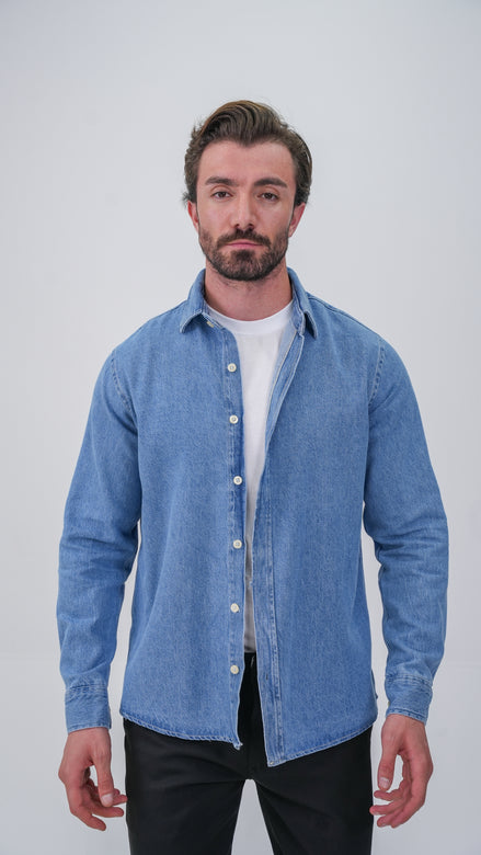 Le Nant Overshirt - Buz Mavi