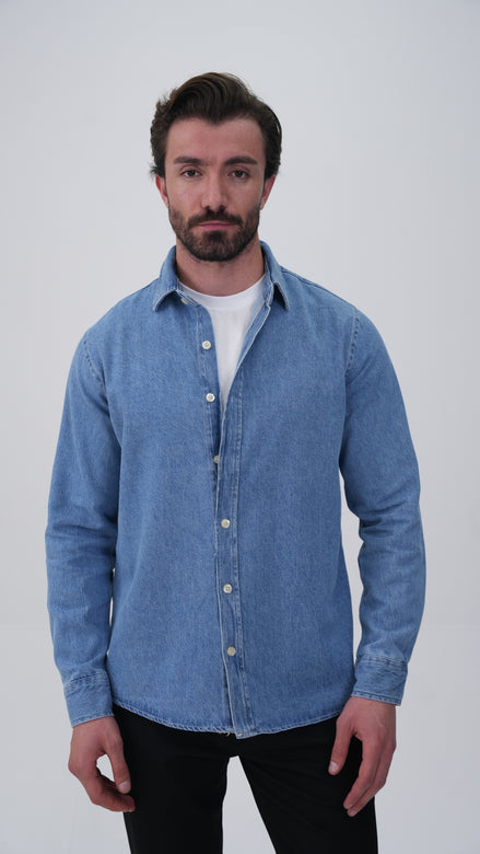 Le Nant Overshirt - Buz Mavi