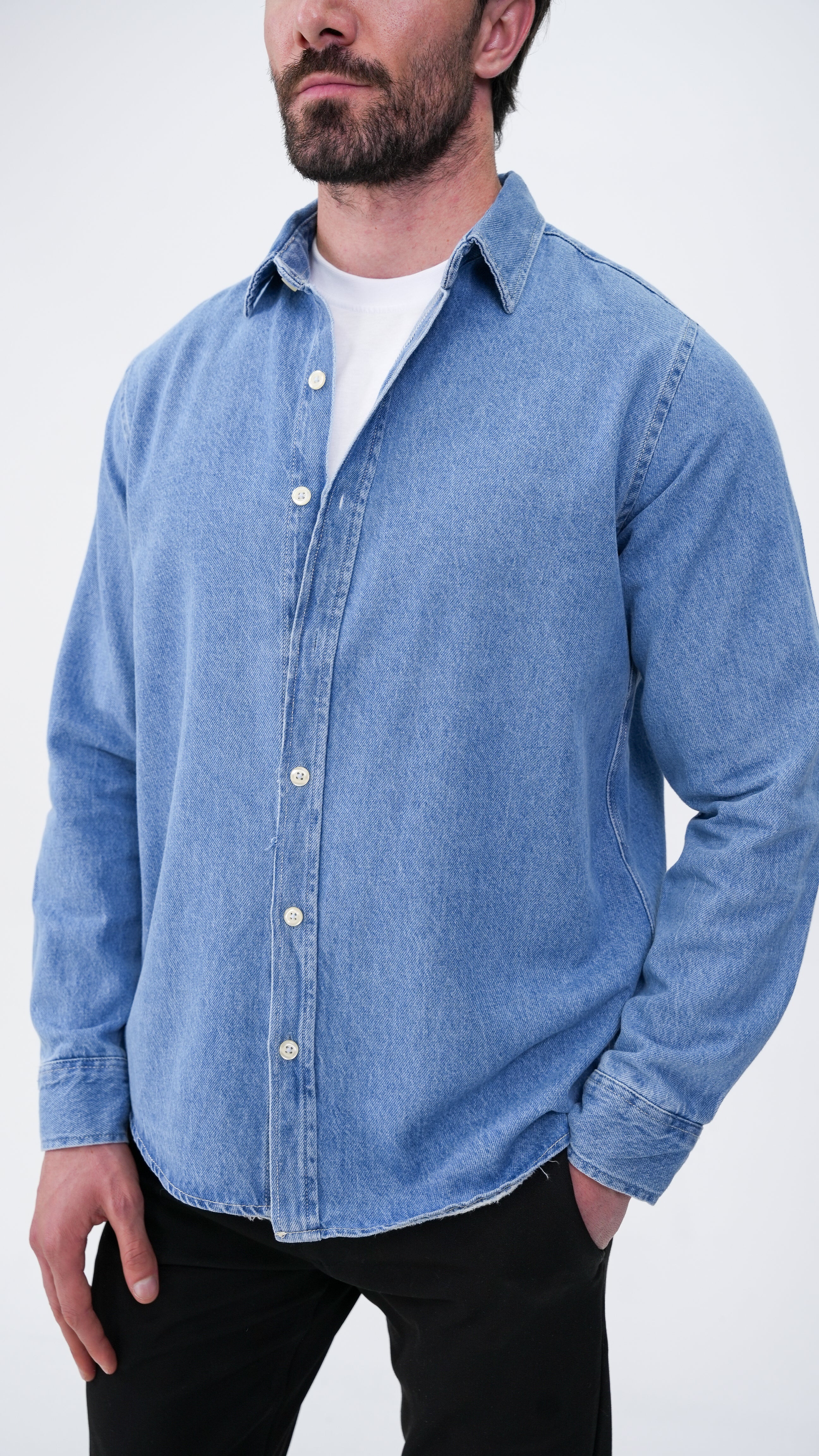 Le Nant Overshirt - Buz Mavi